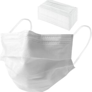White Disposable Masks Are Individually Packaged In Three-Layer Melt-Blown Thickened Individual Packs