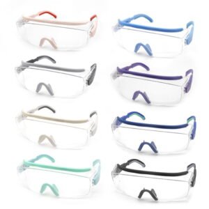 Impact-Resistant Safety Glasses Industrial High-Definition Clear UV-Protective Goggles Wind and Sand-Resistant Laboratory Safety Eyewear