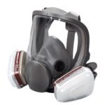 Protective Mask for Spray Painting, Chemicals, Pesticides and Firefighting Full-Face Respirator with Activated Carbon for Dust and Toxic Gas Protection