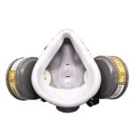 Gas mask for spray painting, chemical pesticides, and paint odours KN95 dual-canister gas mask with facepiece