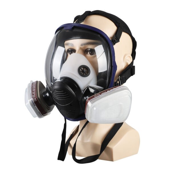 Full-face respirator for spray painting in chemical plants Dust-proof full-face respirator Protective gas mask